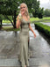 Elegant Spaghetti Strap Split Side Mermaid Long Prom Dress,PD25