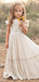 Lovely Lace A-line Long Flower Girl Dress,  FGD44