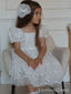 Lovely Lace A-line Long Flower Girl Dress,  FGD45