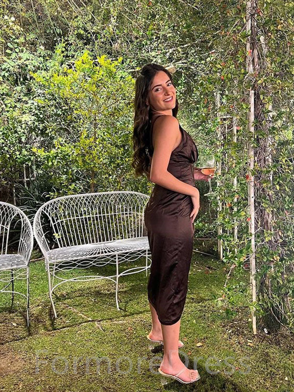 Elegant Spaghetti Strap V-neck A-line Sleeveless Prom Dress,PD26