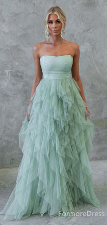 Elegant Strapless A-line Long Prom Dress,Evening Dress,PD313