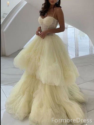 Gorgeous Sweatheart Spaghetti Strap A-line Long Prom Dress,PD318