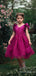 Elegant V-neck Appliques A-line Long Flower Girl Dress,  FGD48