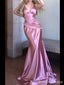 Elegant V-neck Spaghetti Strap Mermaid Long Prom Dress,PD323