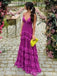 Sexy V-neck Spaghetti Strap A-line Long Prom Dress,PD324