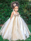 Elegant Spaghetti Strap A-line Long Flower Girl Dress,  FGD49