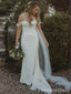 Elegant Sweatheart Off-shoulder Mermaid Long Wedding Dress,  WD39