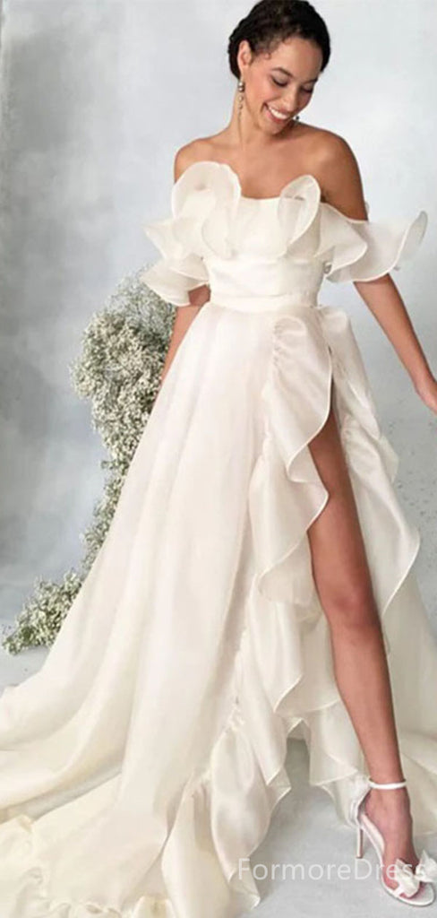 Elegant Strapless Mermaid Long Wedding Dress,  WD41