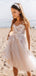 Elegant Spaghetti Strap Appliques A-line Long Flower Girl Dress,  FGD52