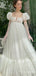 Elegant Square Sequins A-line Long Flower Girl Dress,  FGD53