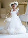 Elegant Spaghetti Strap A-line Long Flower Girl Dress,  FGD54