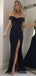 Sexy V-neck Off-Shoulder Strapless Mermaisd Long Prom Dress,PD336