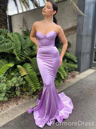 Elegant Sweatheart Strapless Mermaid Long Prom Dress,PD339