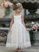 Popular Square Lace A-line Long Flower Girl Dress,  FGD59