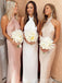 Elegant Halter Mermaid Long Bridesmaid Dress,  BD80