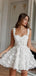 Elegant Sweatheart Lace A-line Short Mini Homecoming Dress,  HD247