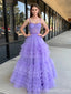 Elegant Sweatheart Spaghetti Strap A-line Long Prom Dress,PD340