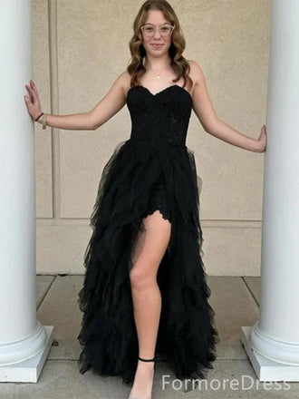 Elegant Sweateart Spaghetti Strap A-line Long Prom Dress,PD342