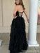 Elegant Sweateart Spaghetti Strap A-line Long Prom Dress,PD342