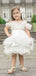 Cute Off-Shoulder A-line Beadings Flower Girl Dress,  FGD62