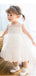 Cute Sleeveless Lace A-line Long Flower Girl Dress,  FGD65