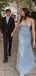 Sparkly Spaghetti Strap Mermaid Long Prom Dress,PD364