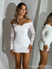 Elegant V-neck Off-Shoulder Strapless Short Mini Homecoming Dress,  HD273