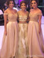 Elegant Off-shoulder Strapless A-line Bridesmaid Dress,  BD61