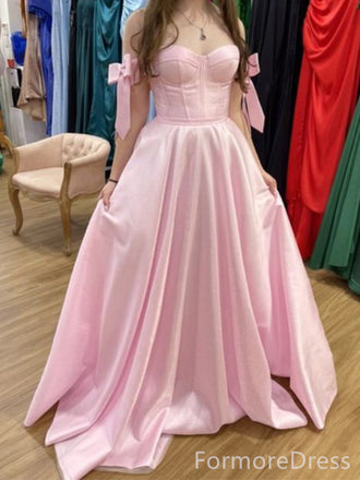 Elegant Sweatheart Strapless A-line Long Prom Dress,PD371