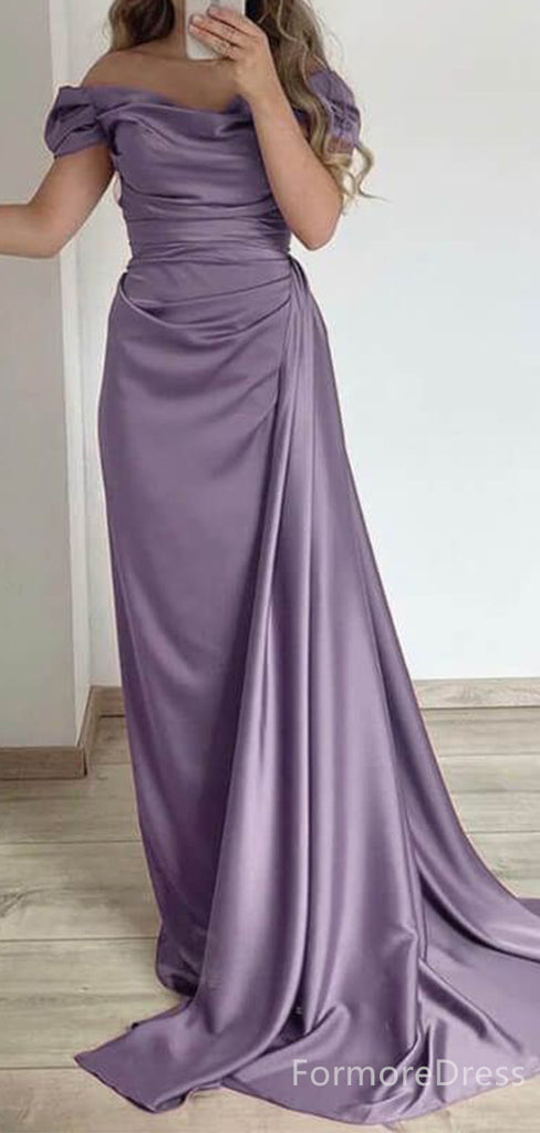 Elegant V-neck Off-Shoulder Strapless Mermaid Long Prom Dress,PD373