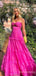 Elegant Sweatheart Strapless A-line Long Prom Dress,PD374