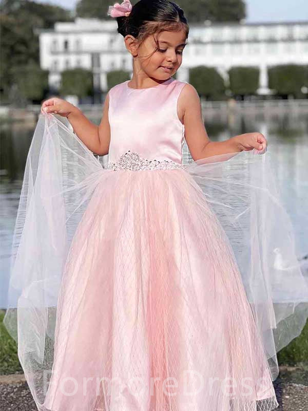 Sweet Pink Flower Girl Dress, Cute Flower Girl Dress, FGD06