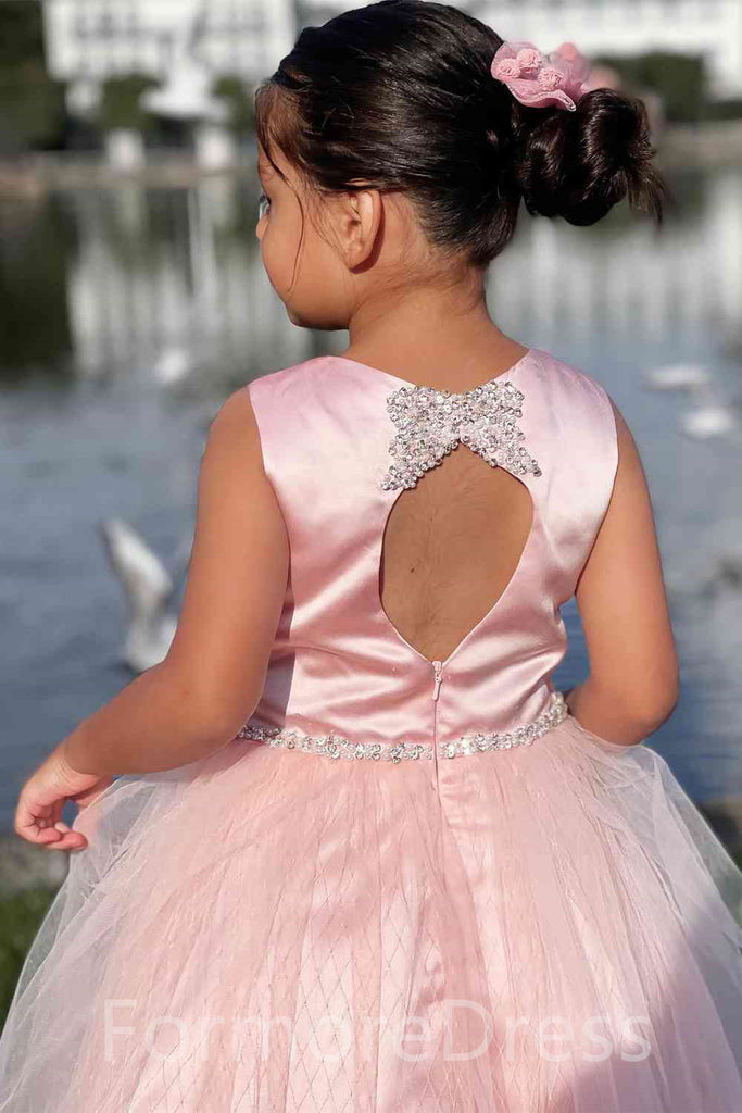 Sweet Pink Flower Girl Dress, Cute Flower Girl Dress, FGD06