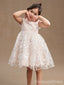 Popular Lace Appliques A-line Long Flower Girl Dress,  FGD71