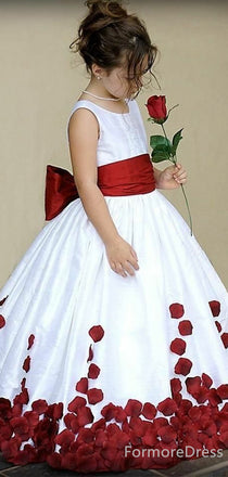 Elegant Sleeveless A-line Long Flower Girl Dress,  FGD73
